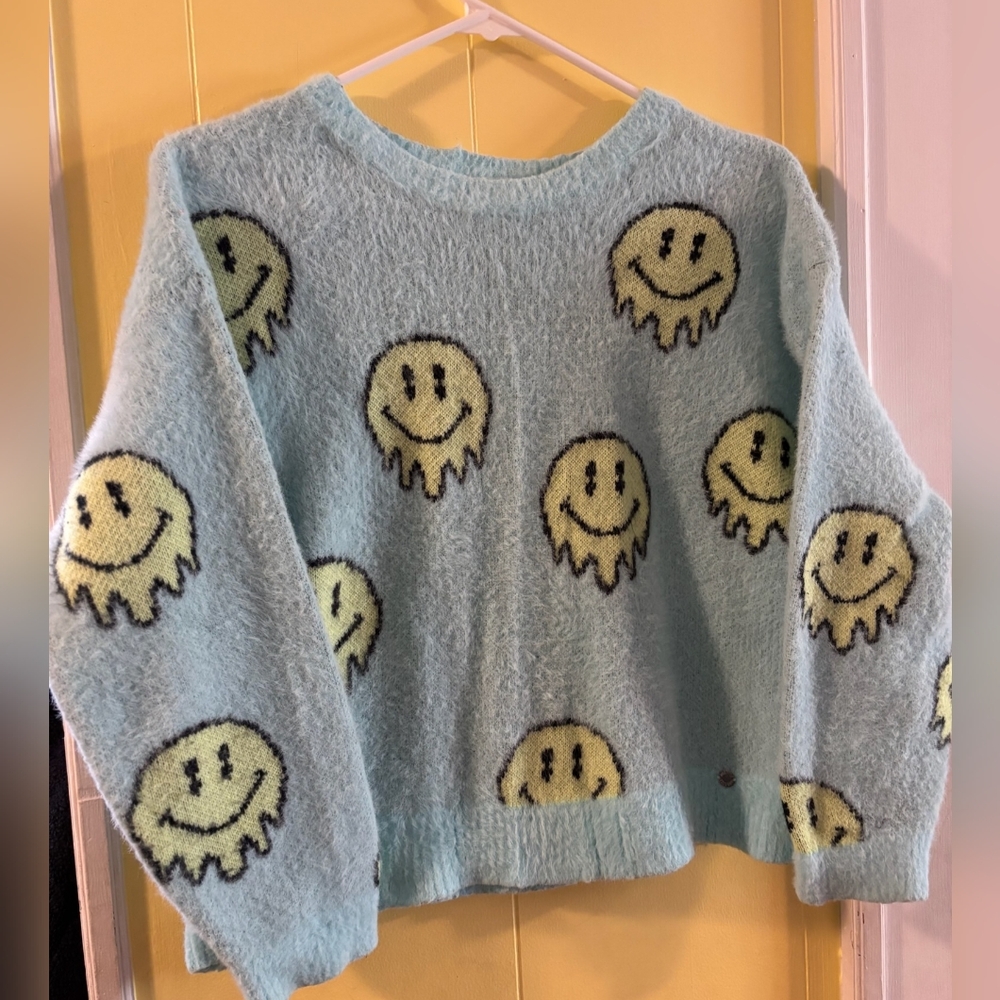 Justice Smiley Face sweater